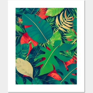 Tropical Leaves Posters and Art